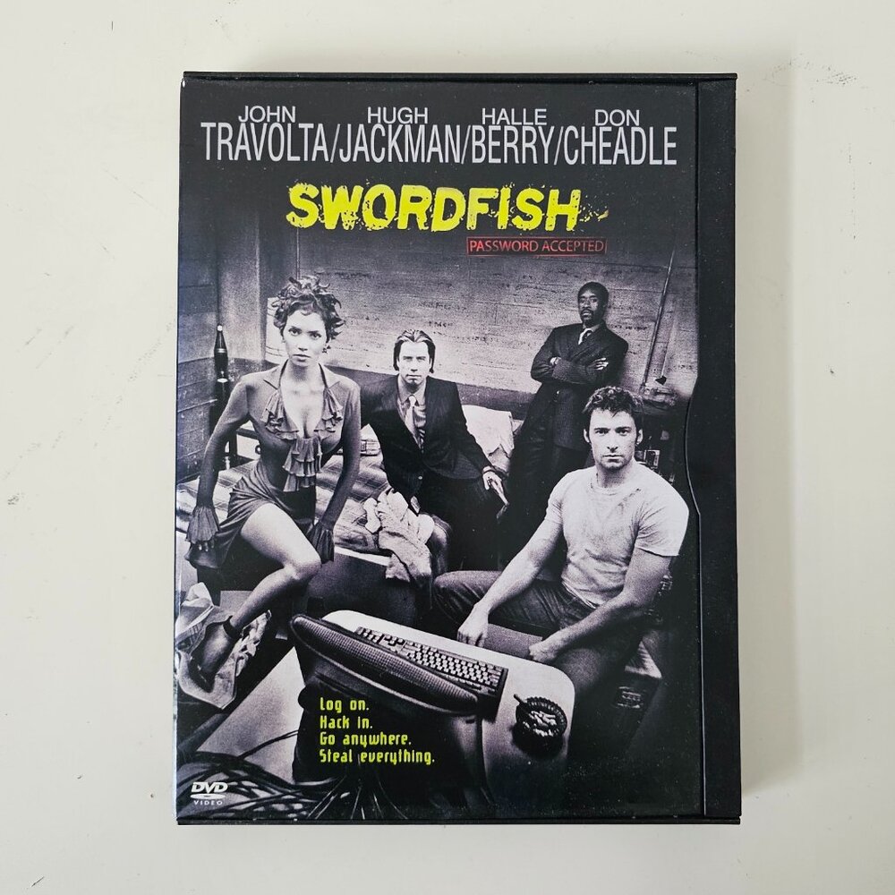 Swordfish DVD 2001 Widescreen - John Travolta, Hugh Jackman, Halle Berry